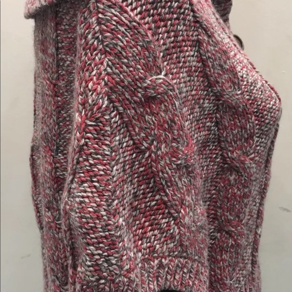 American Eagle Bolero Turtle Neck Sleeveless Multi Colour Buttons XS Knit Women - Picture 3 of 7